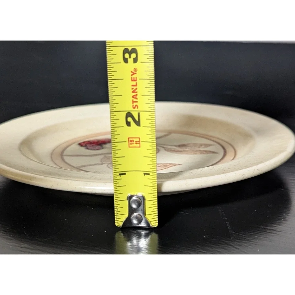 Vintage Anchor Hocking Wild Cherry Ironstone Salad/Dessert Plates Set‎ of Seven